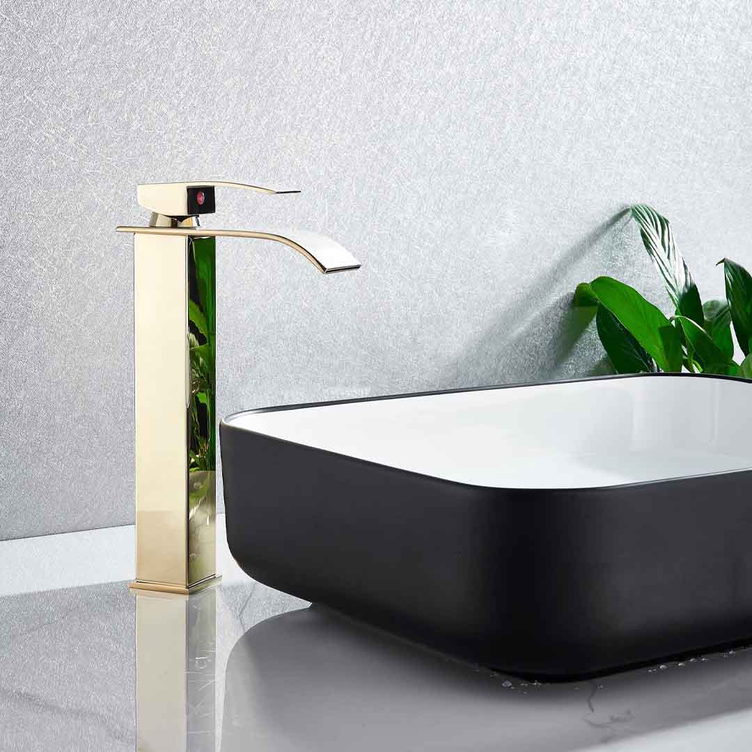 Baterie lavoar, auriu lucios