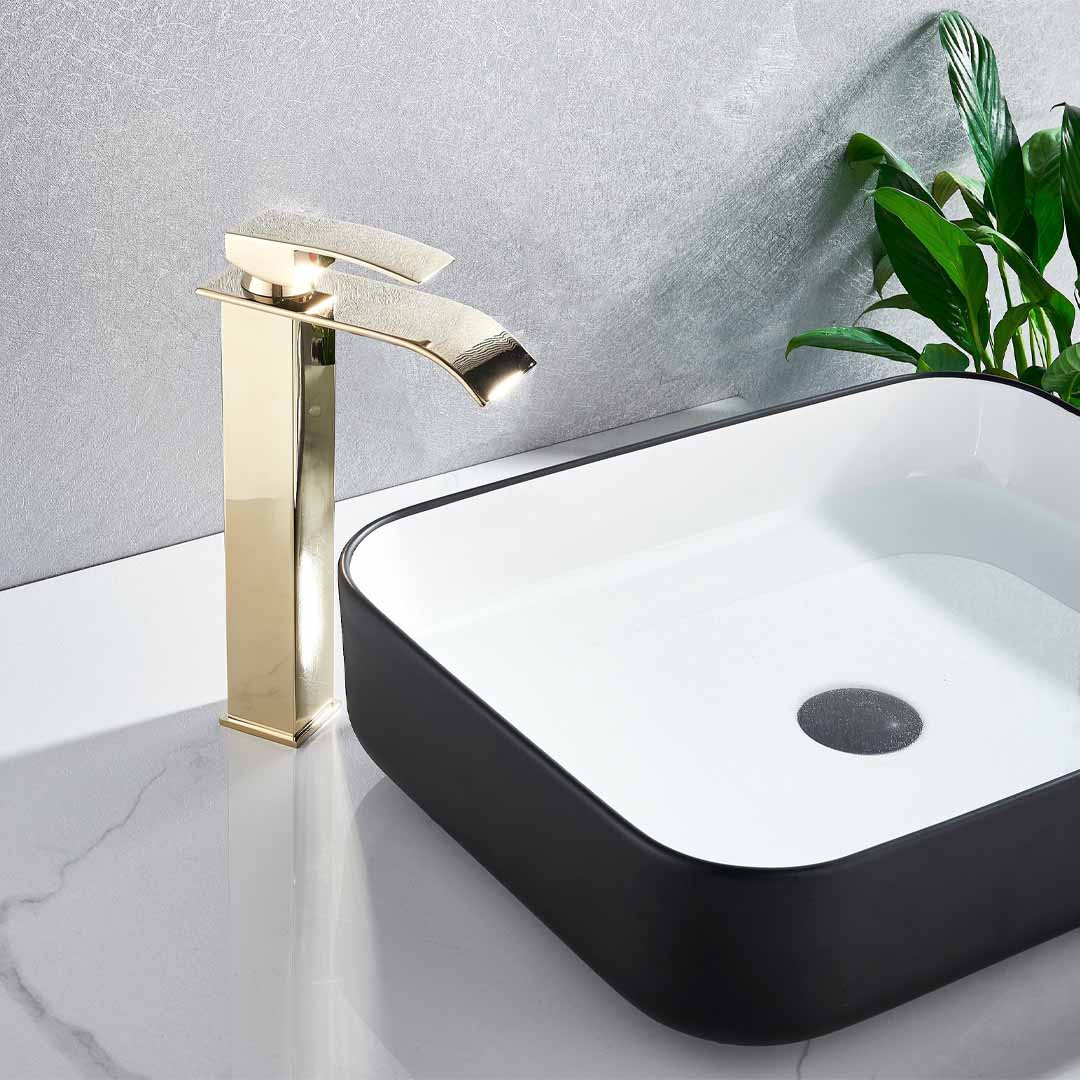 Baterie lavoar, auriu lucios