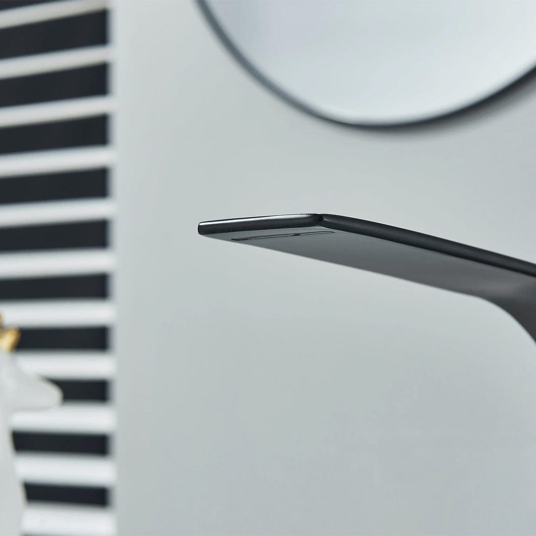 Baterie lavoar baie, negru mat, curbata in forma de C