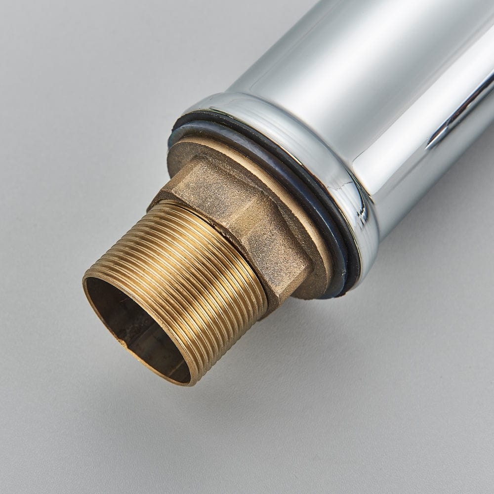 Baterie lavoar/bideu cu montare pe chiuveta, cu un singur maner si orificiu, argintiu cromat