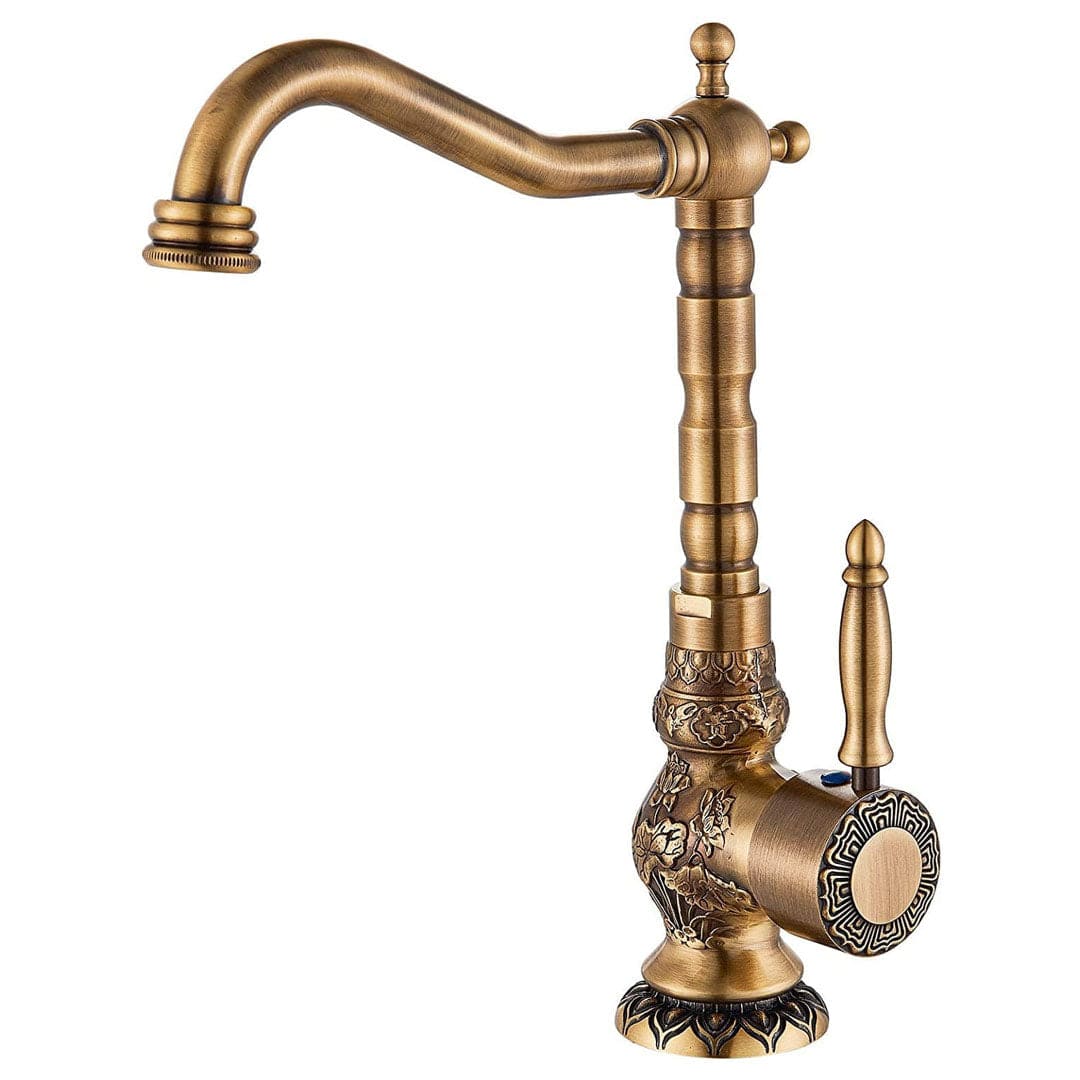 Baterie lavoar/bucatarie retro, inalta, cu montare pe chiuveta sau blat