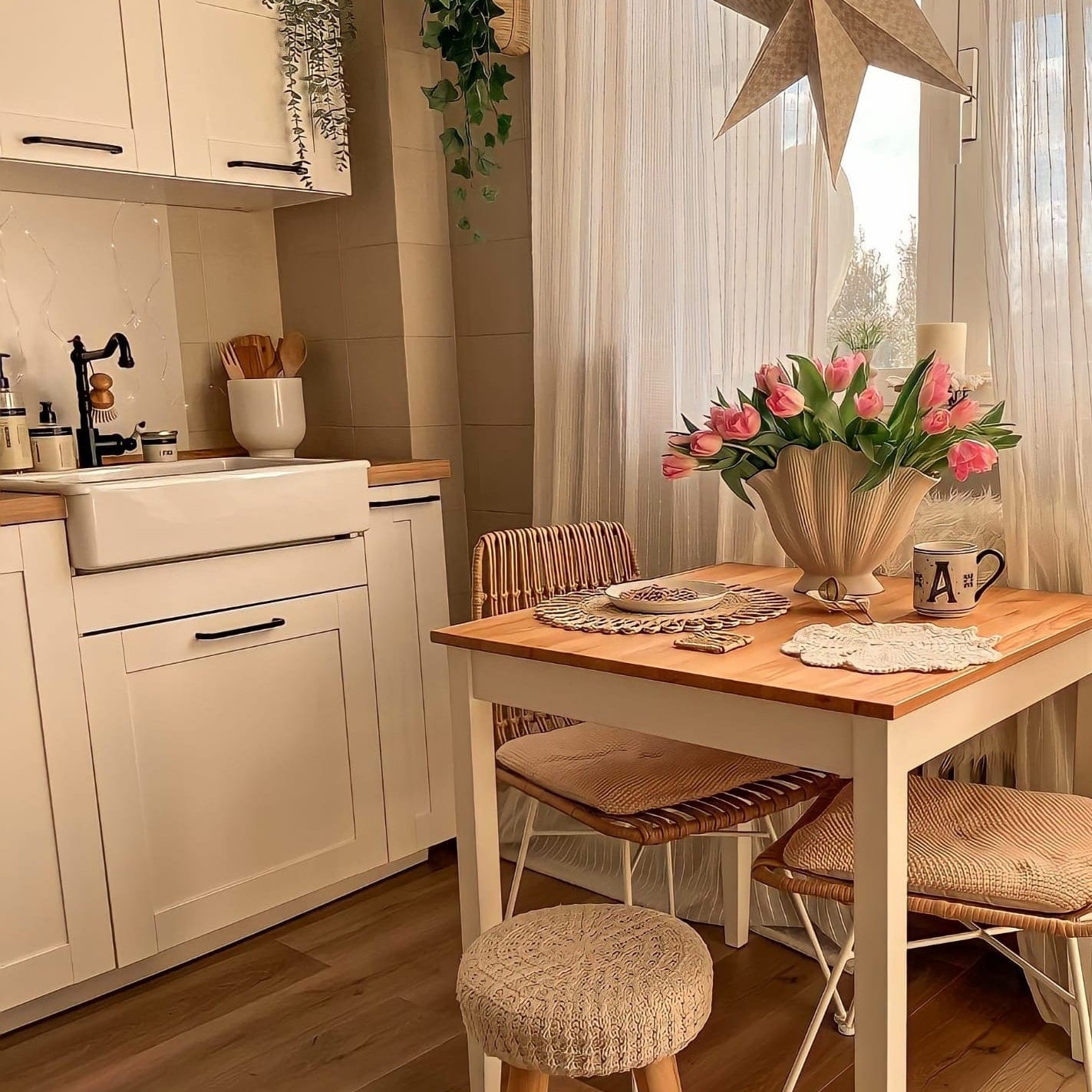 Baterie lavoar/bucatarie retro, inalta, cu montare pe chiuveta sau blat, negru mat