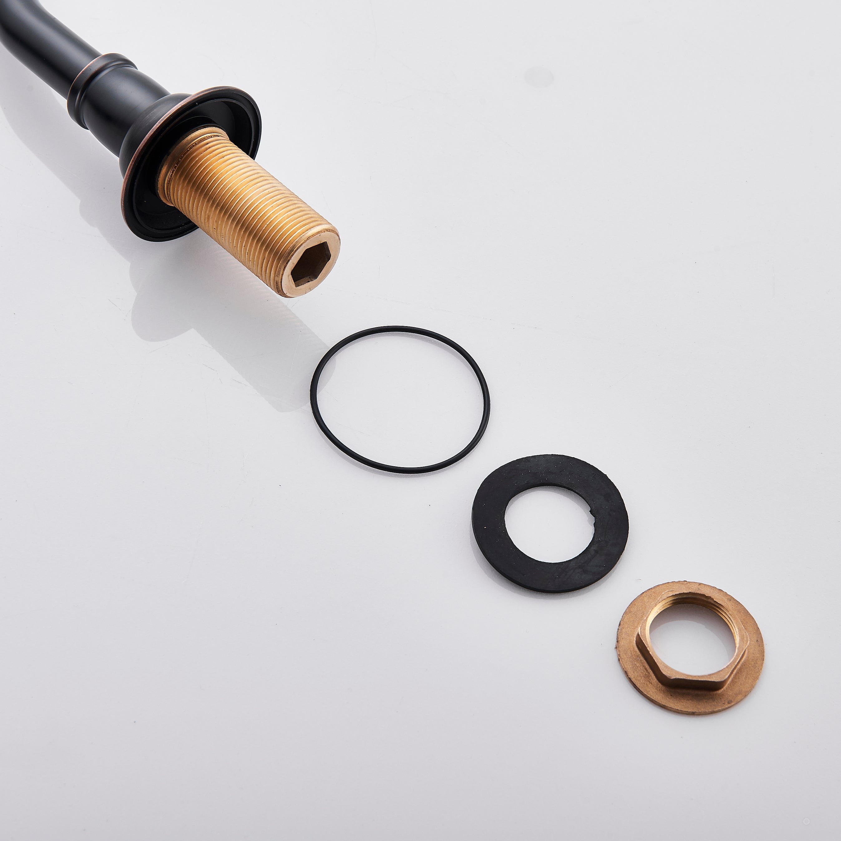 Baterie lavoar Chester cu montare in perete, din alama, cu 2 manere, negru