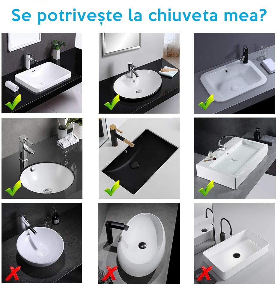 Baterie lavoar cu LED, tip cascada, argintiu cromat