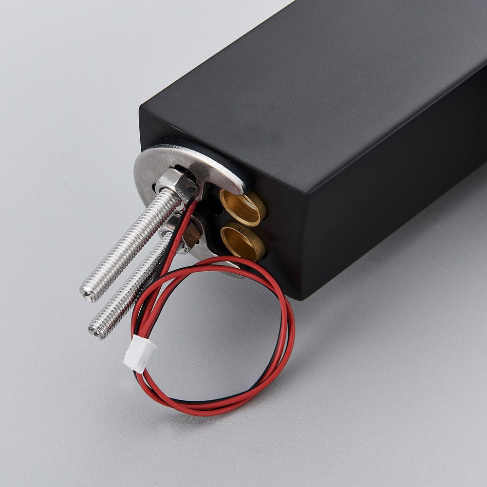 Baterie lavoar cu LED, tip cascada, cu un singur orificiu, negru