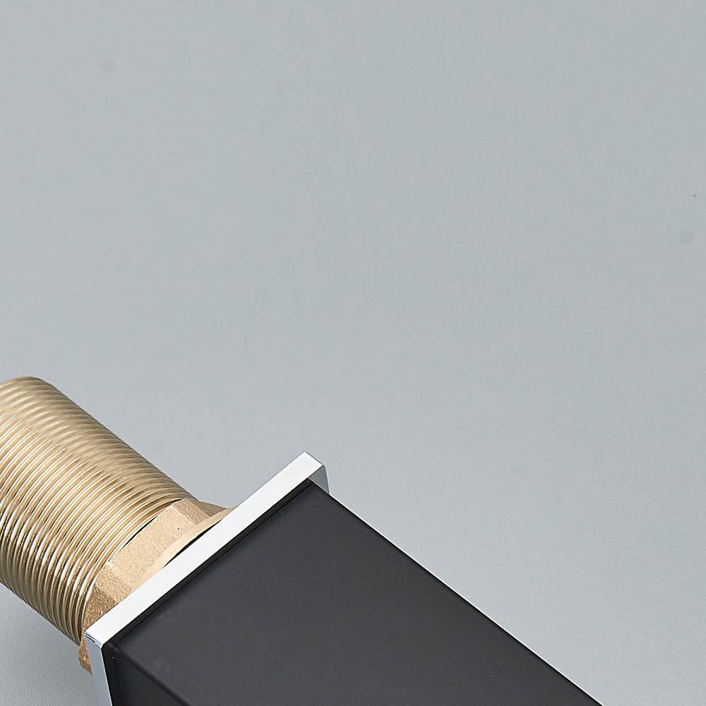 Baterie lavoar cu led, tip cascada, negru mat