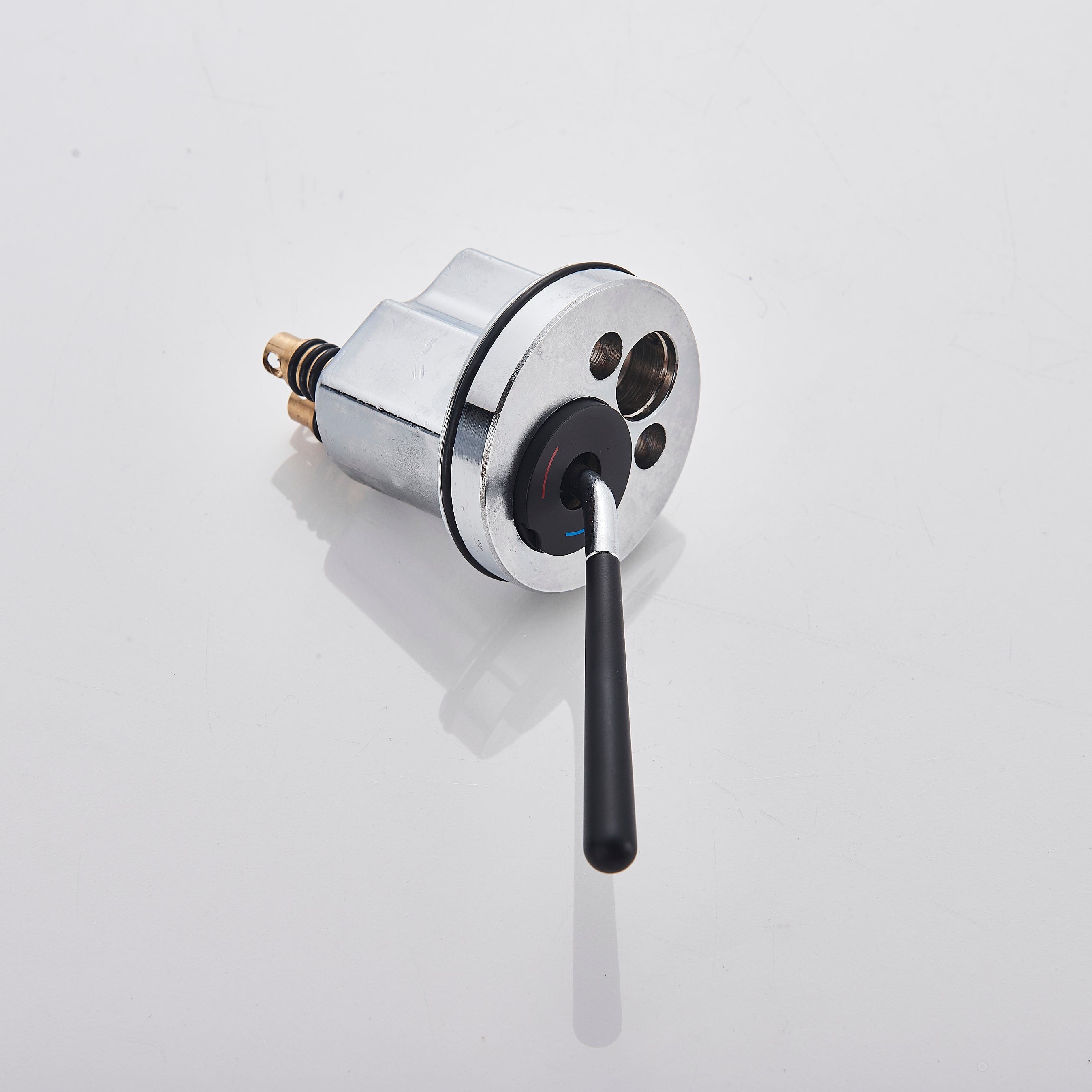 Baterie lavoar cu montare in perete, negru mat