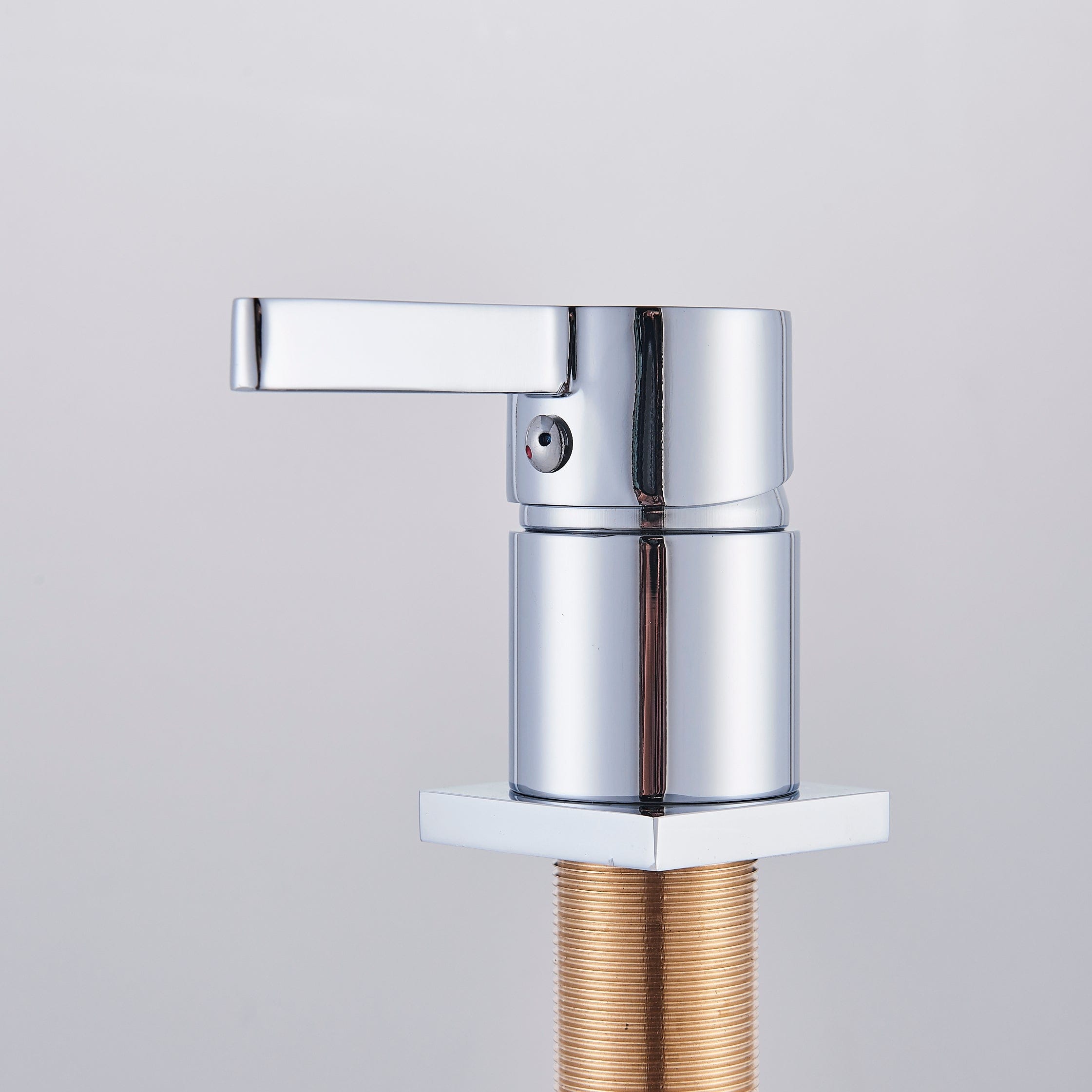 Baterie lavoar cu montare pe blat, cu monocomanda, argintiu cromat