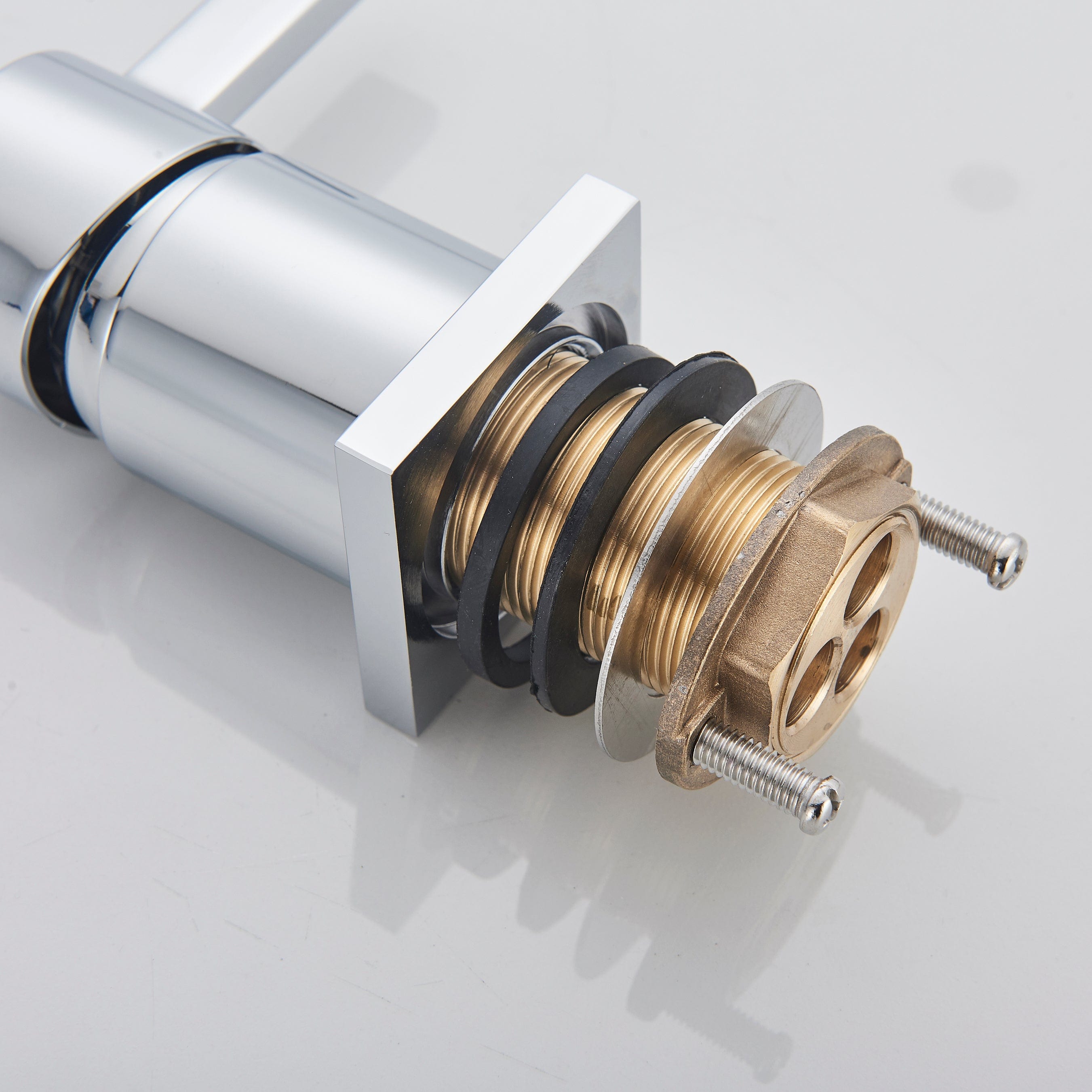 Baterie lavoar cu montare pe blat, cu monocomanda, argintiu cromat