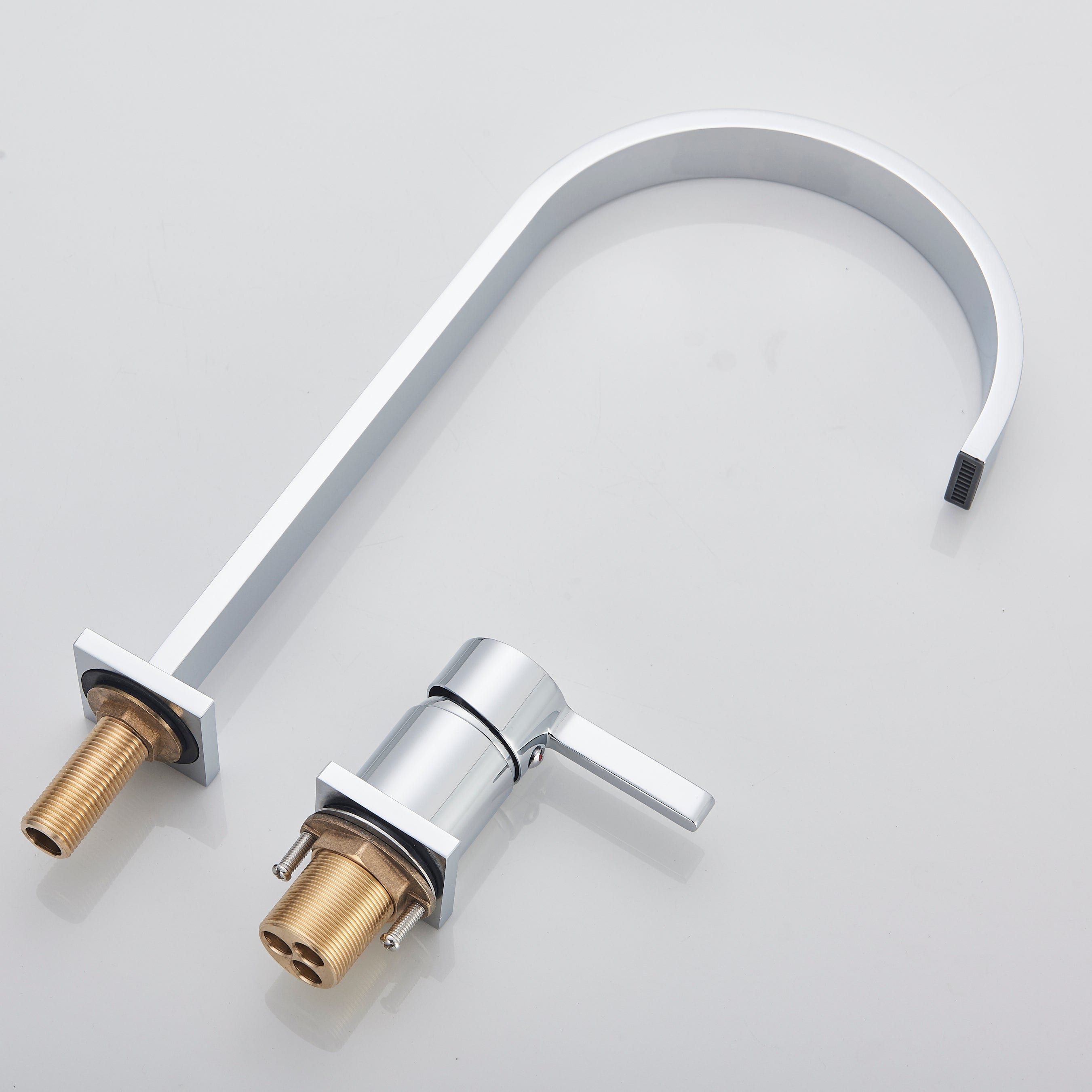 Baterie lavoar cu montare pe blat, cu monocomanda, argintiu cromat