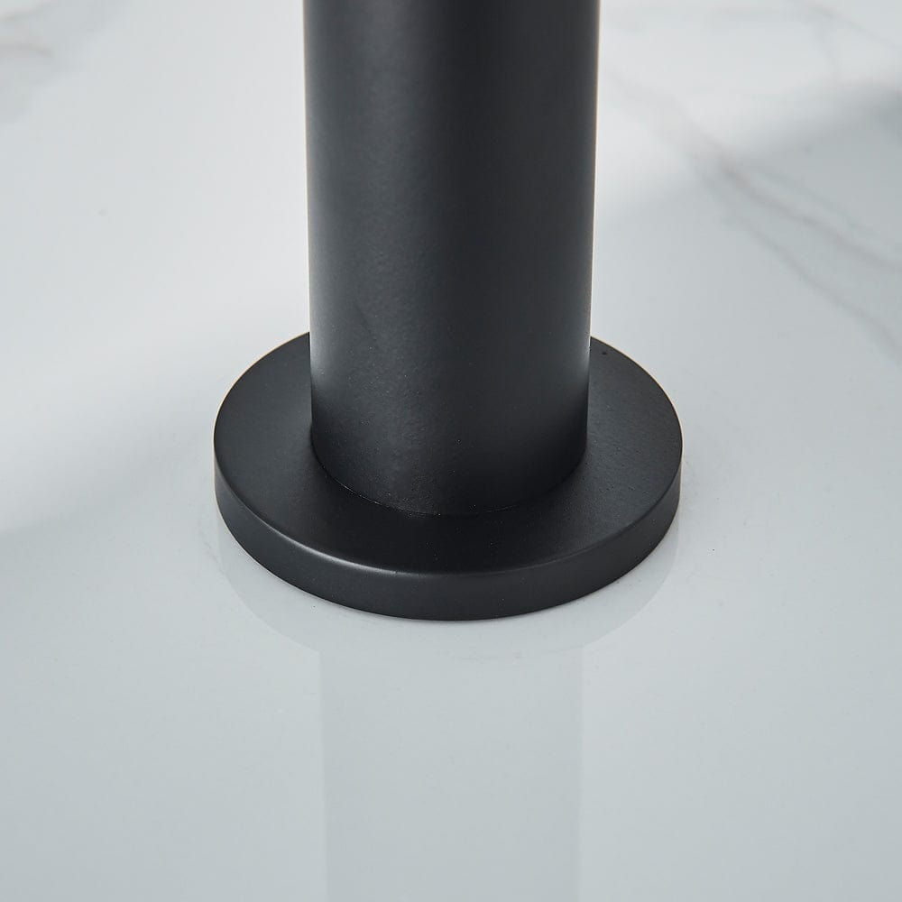 Baterie lavoar cu montare pe blat, cu senzor de pornire/oprire, negru mat