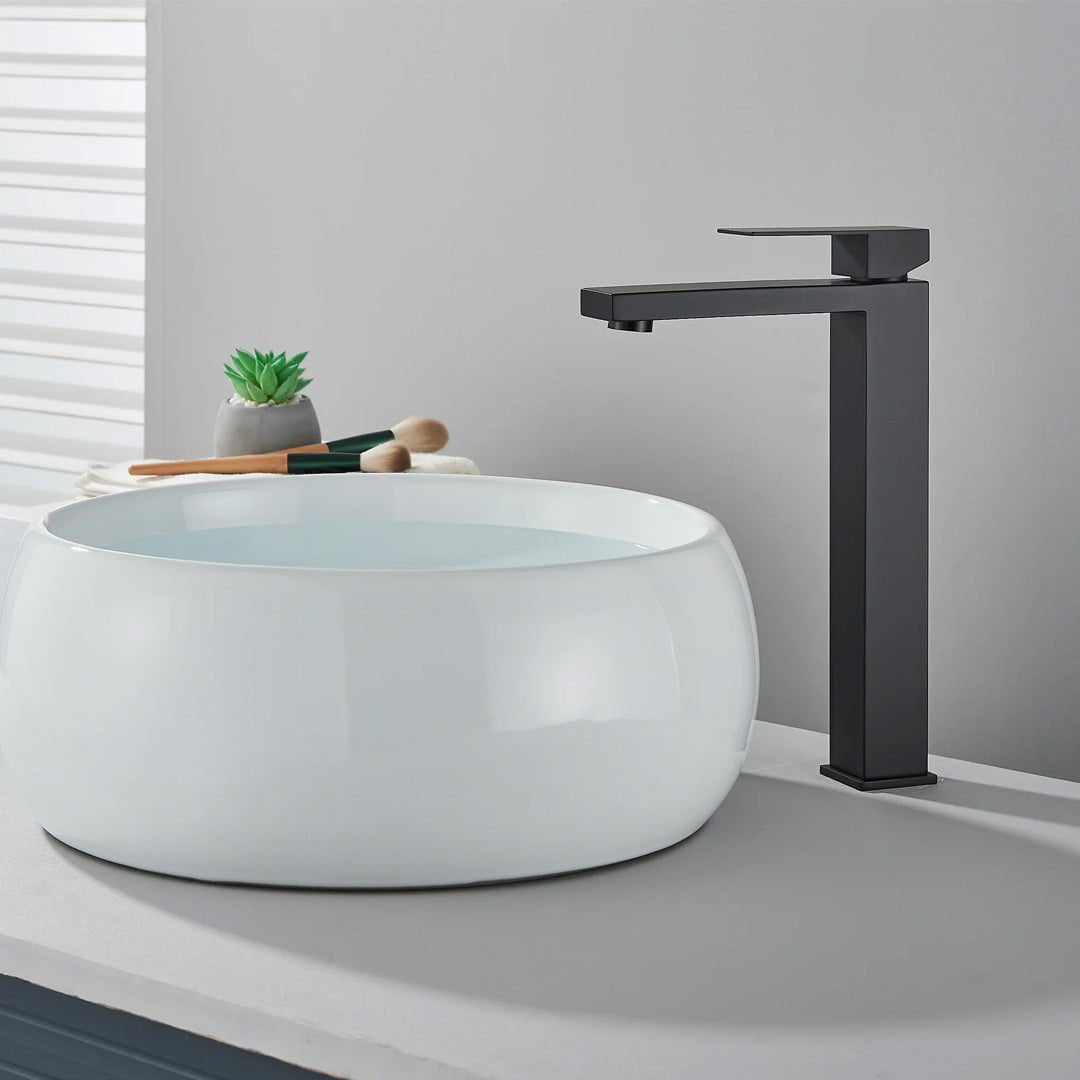 Baterie lavoar, cu montare pe blat, negru