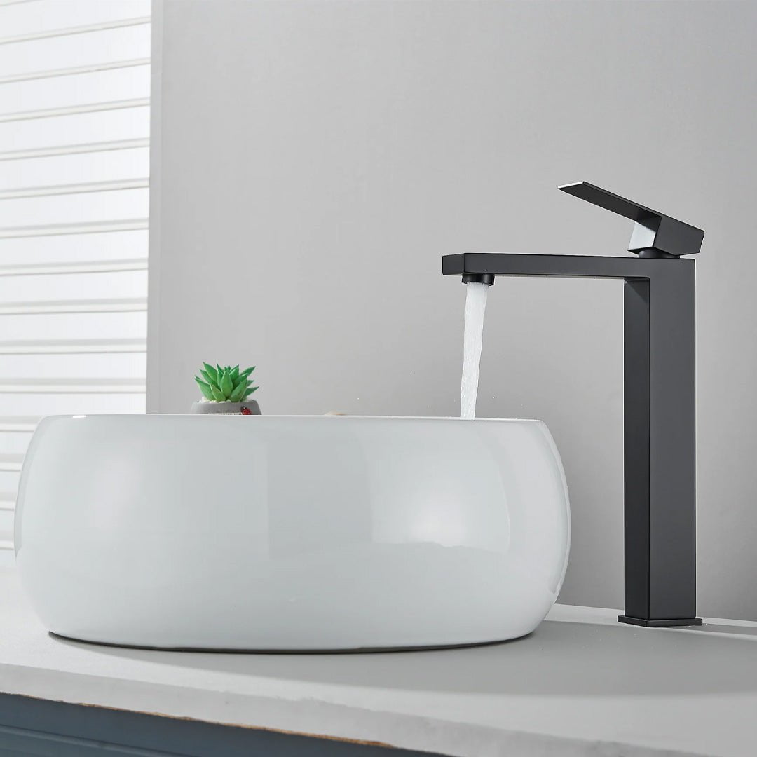 Baterie lavoar, cu montare pe blat, negru