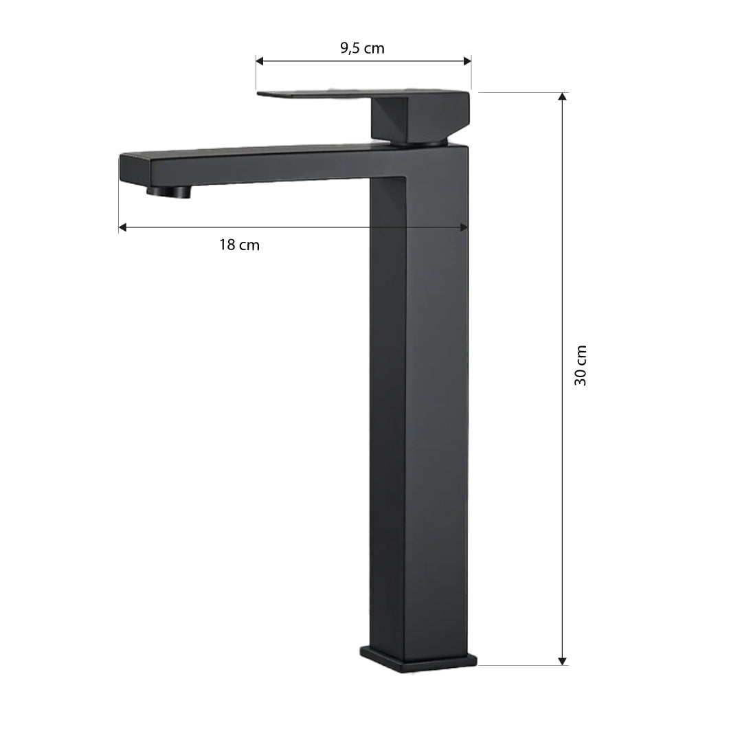 Baterie lavoar, cu montare pe blat, negru