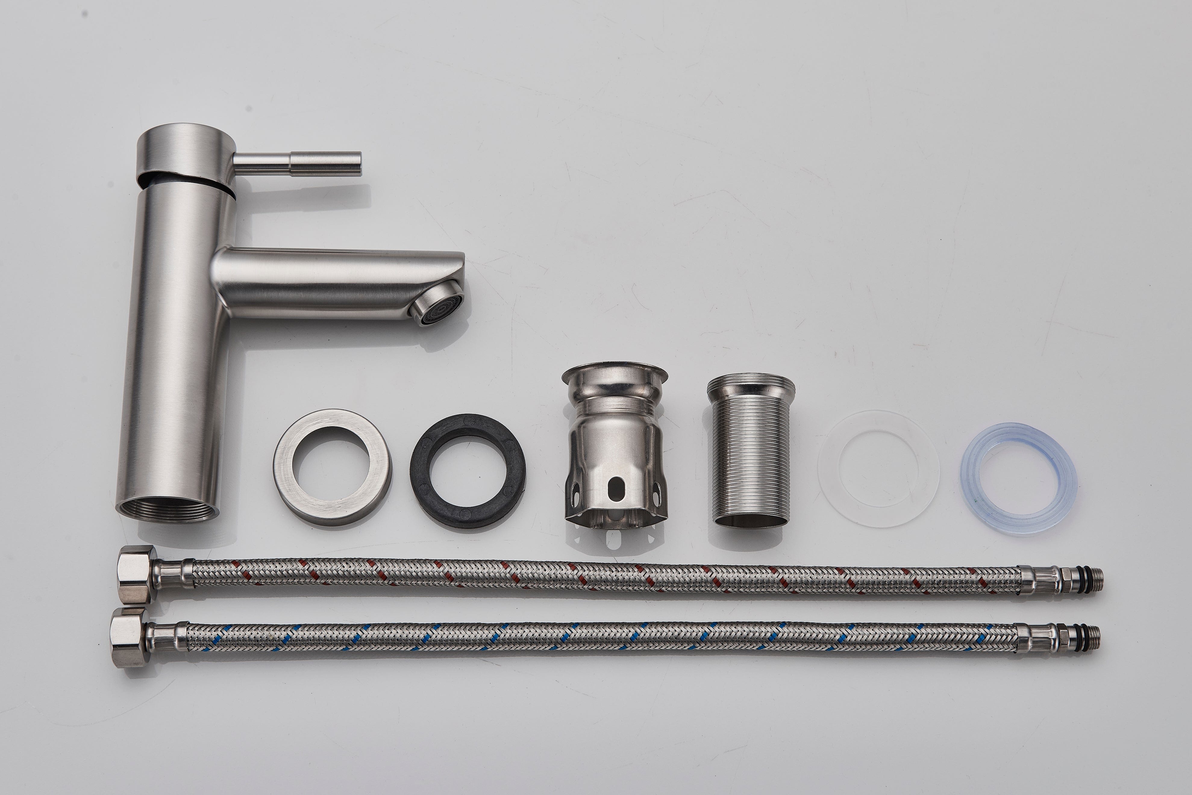 Baterie lavoar cu montare pe chiuveta, argintiu nichelat