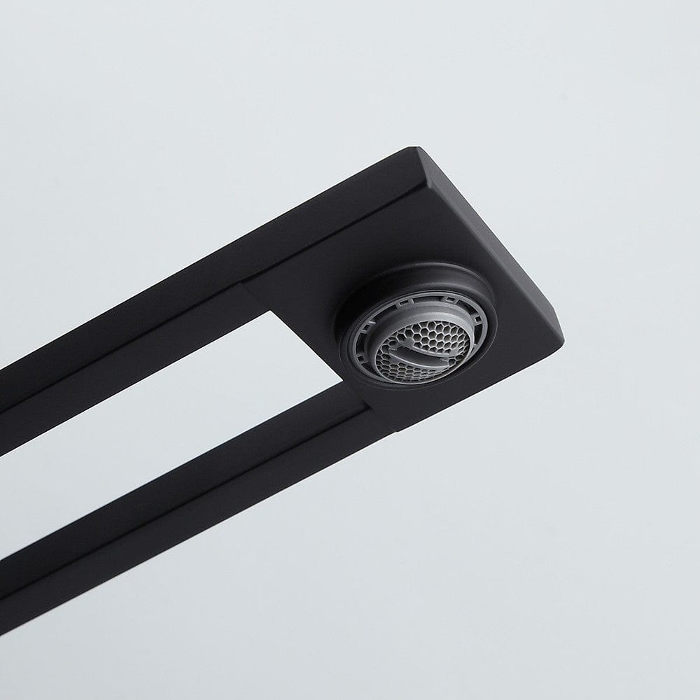 Baterie lavoar cu un singur orificiu, din alama solida, negru mat