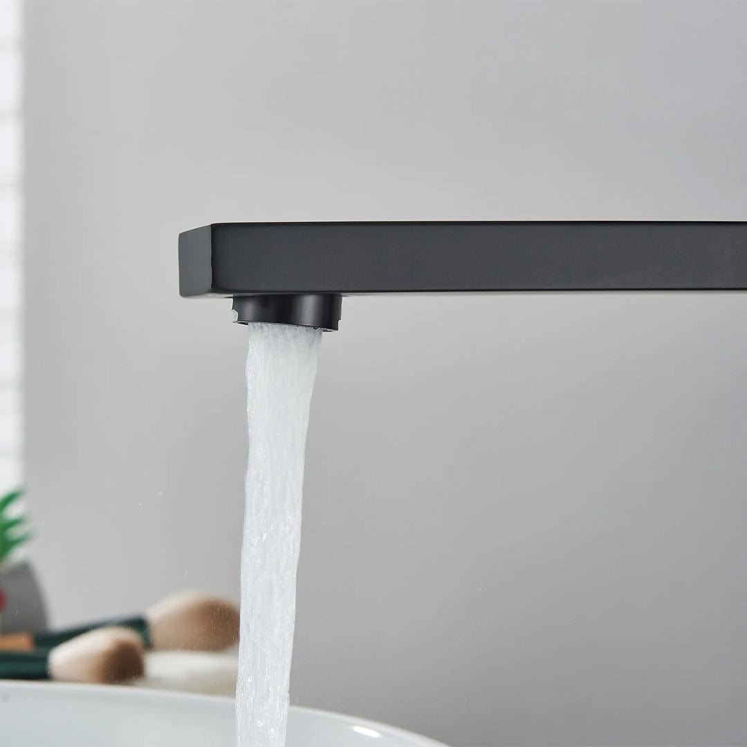 Baterie lavoar inalta, negru mat