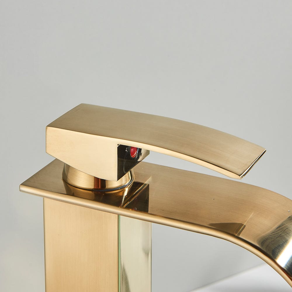 Baterie lavoar Milly1523, din alama cu montare in blat, auriu nichelat