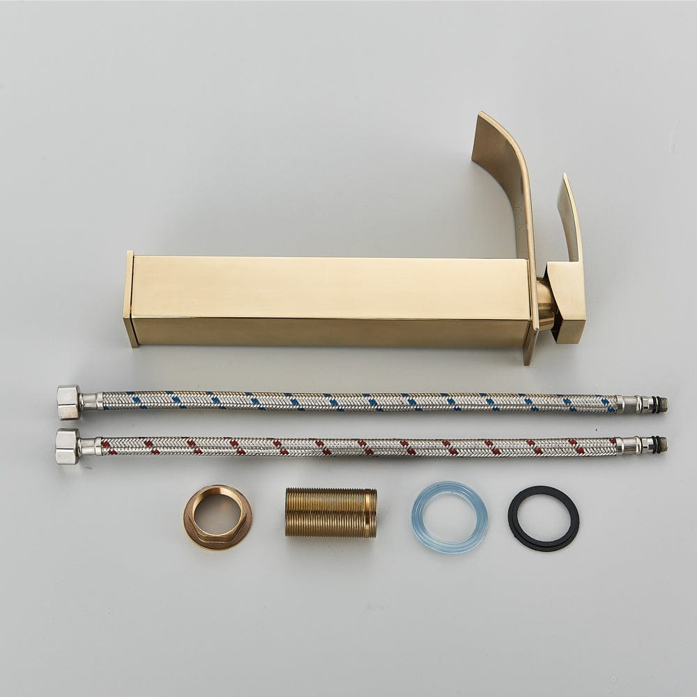 Baterie lavoar Milly1523, din alama cu montare in blat, auriu nichelat