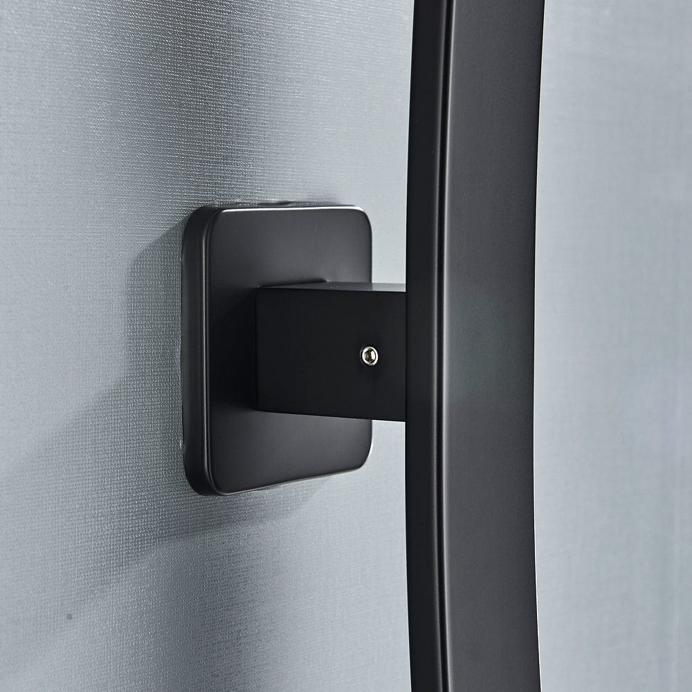 Baterie lavoar neagra cu montare pe perete