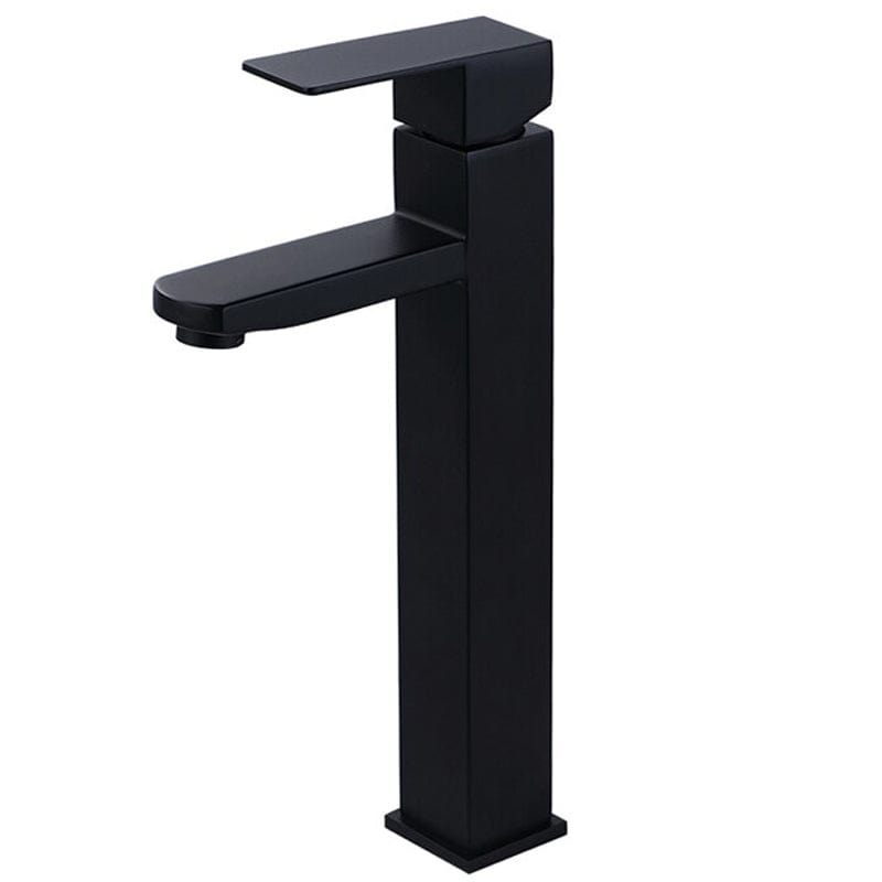 Baterie lavoar neagra, din alama cu montare in blat