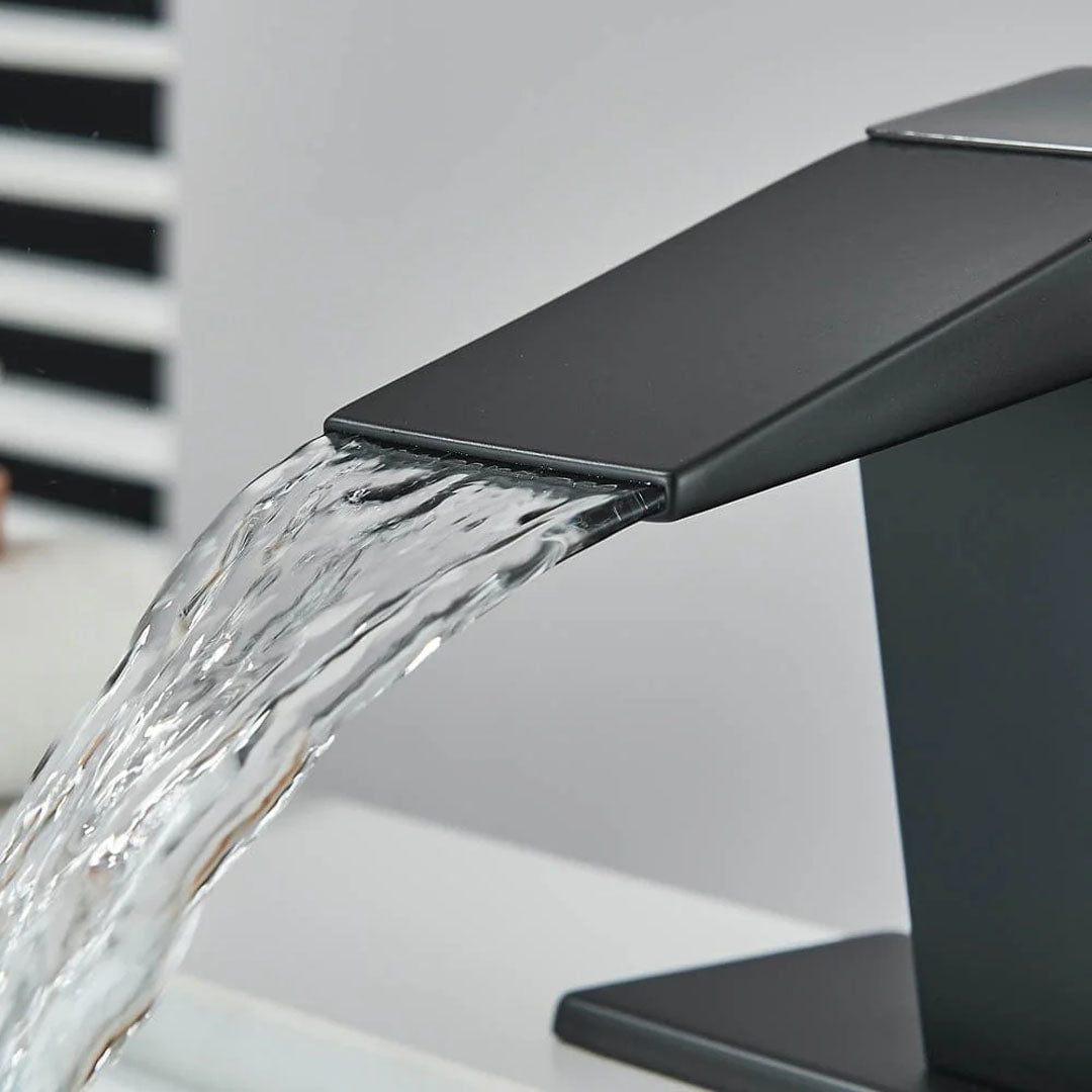 Baterie lavoar negru, cu display digital