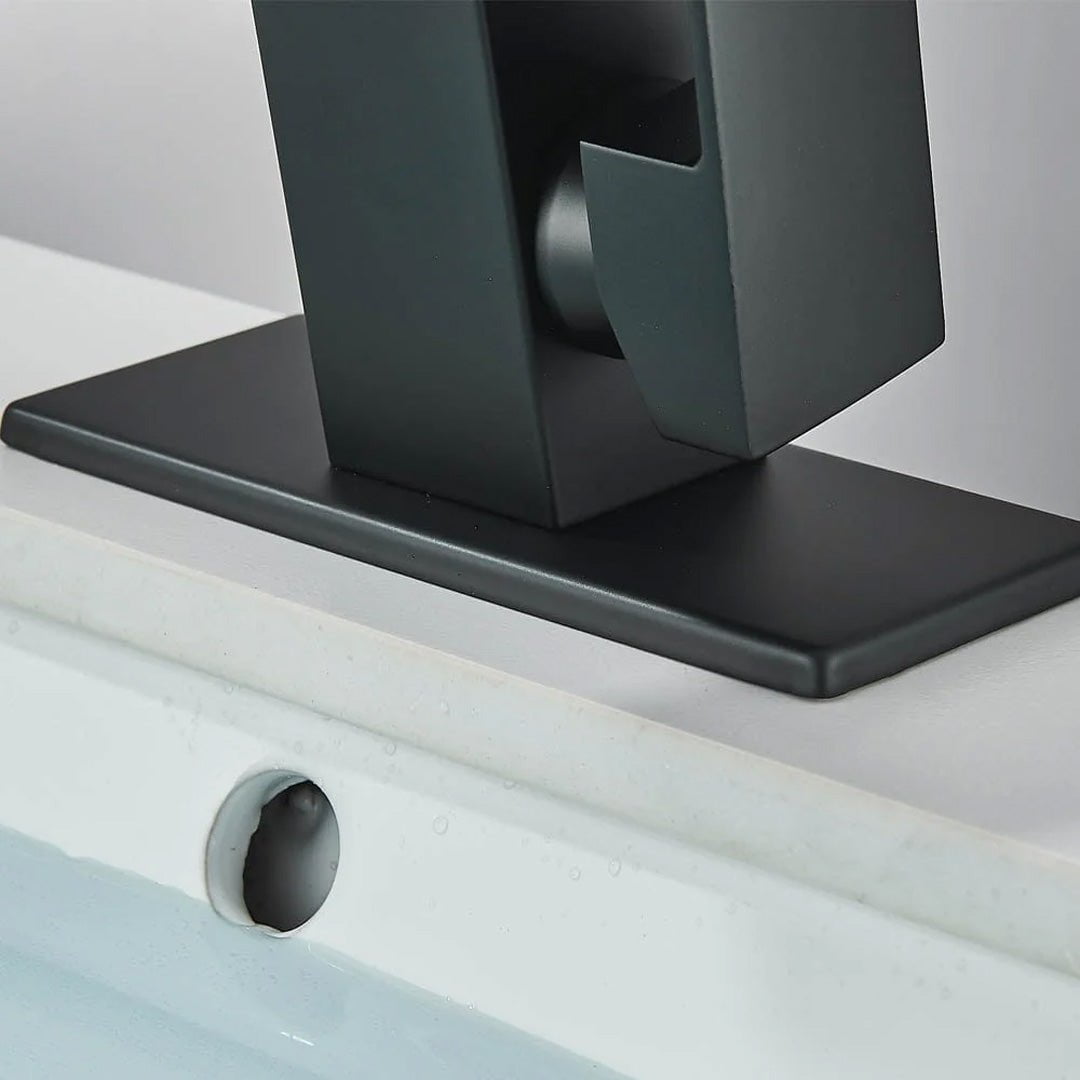 Baterie lavoar negru, cu display digital