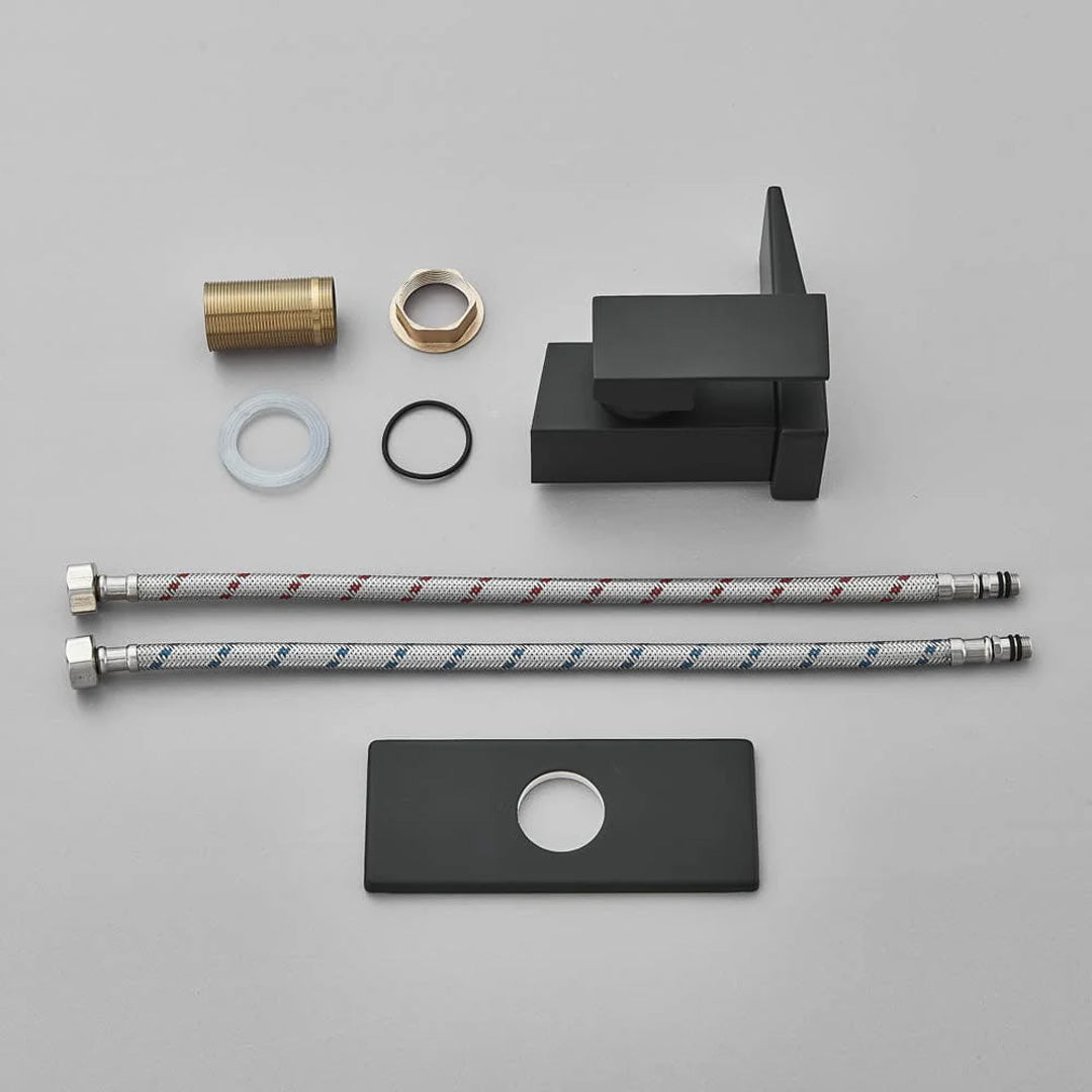 Baterie lavoar negru, cu display digital