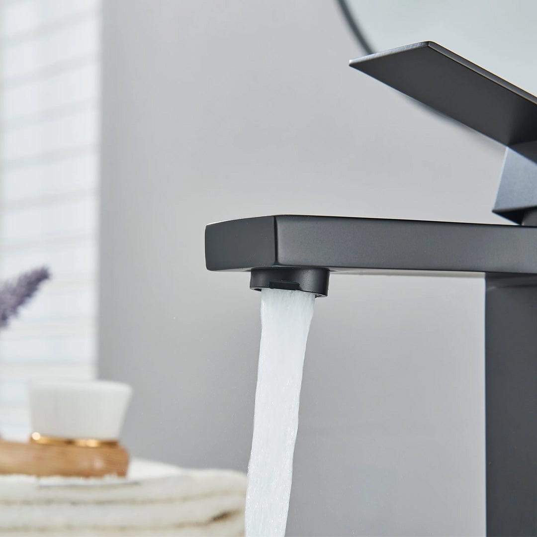 Baterie lavoar, negru mat