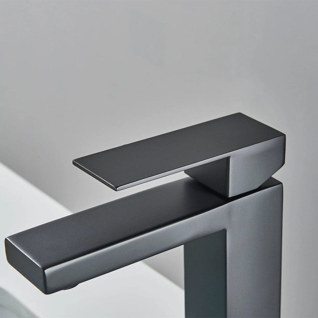 Baterie lavoar, negru mat