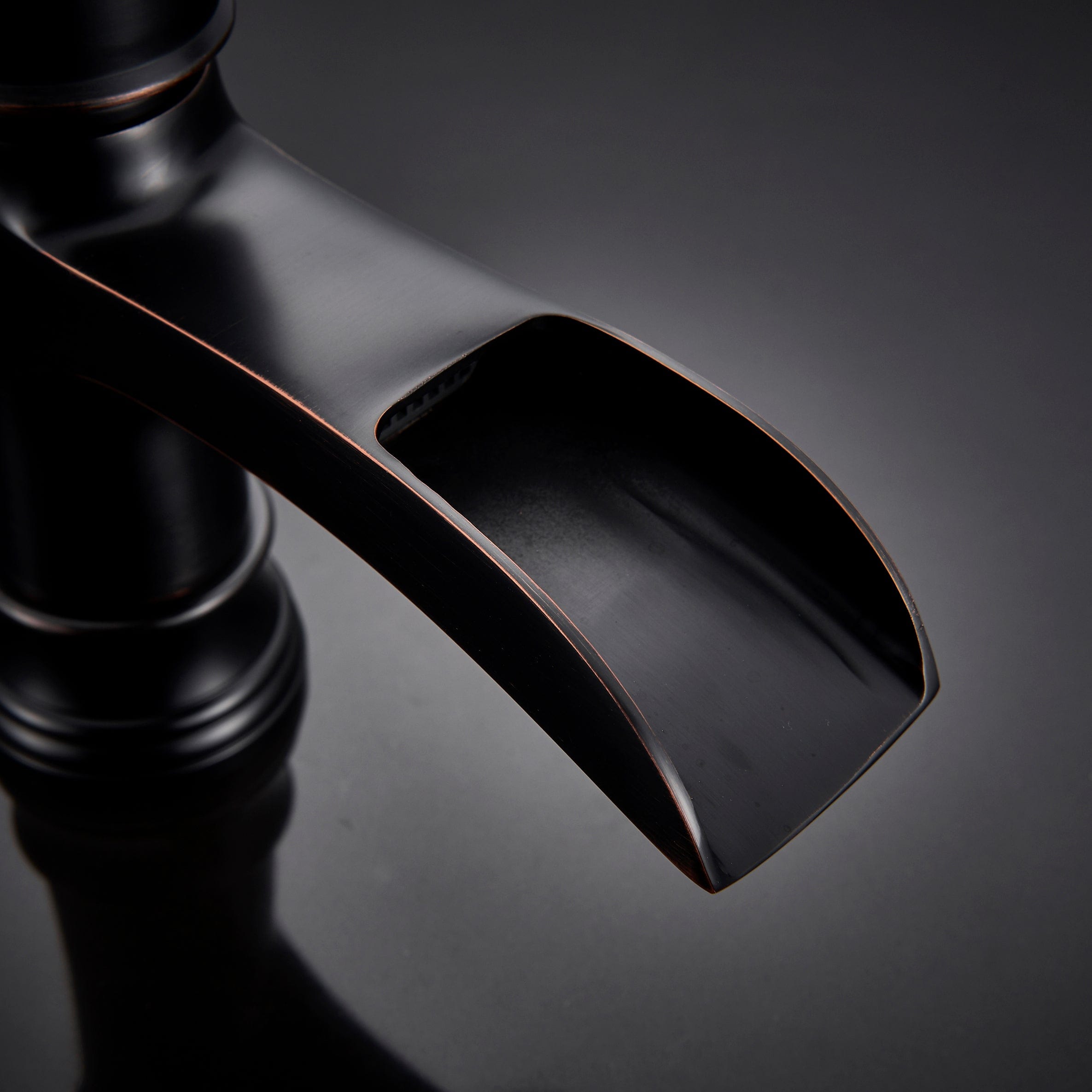 Baterie lavoar retro Stehen, neagra, montare pe chiuveta