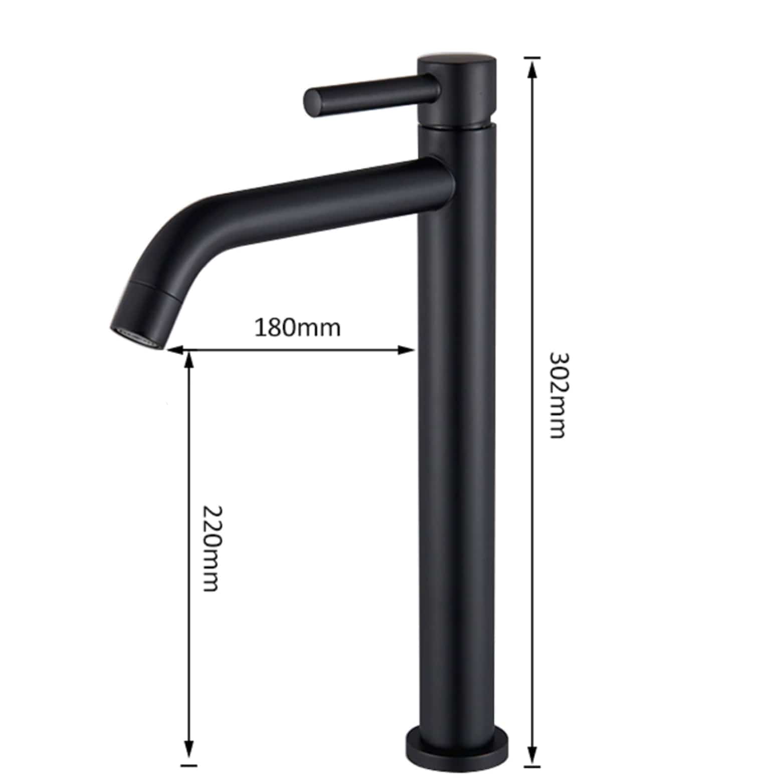 Baterie lavoar slim, cu montare in blat, negru mat