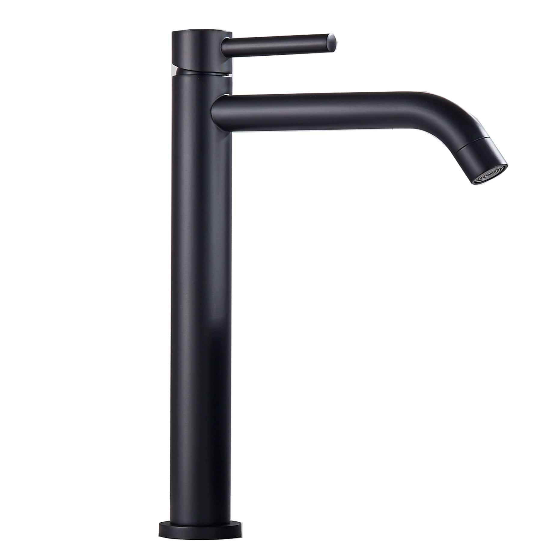 Baterie lavoar slim, cu montare in blat, negru mat