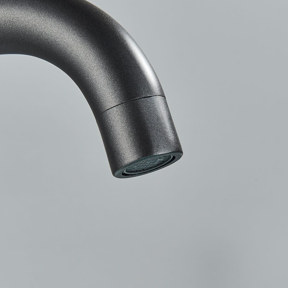 Baterie lavoar slim, cu montare pe blat, gri antracit