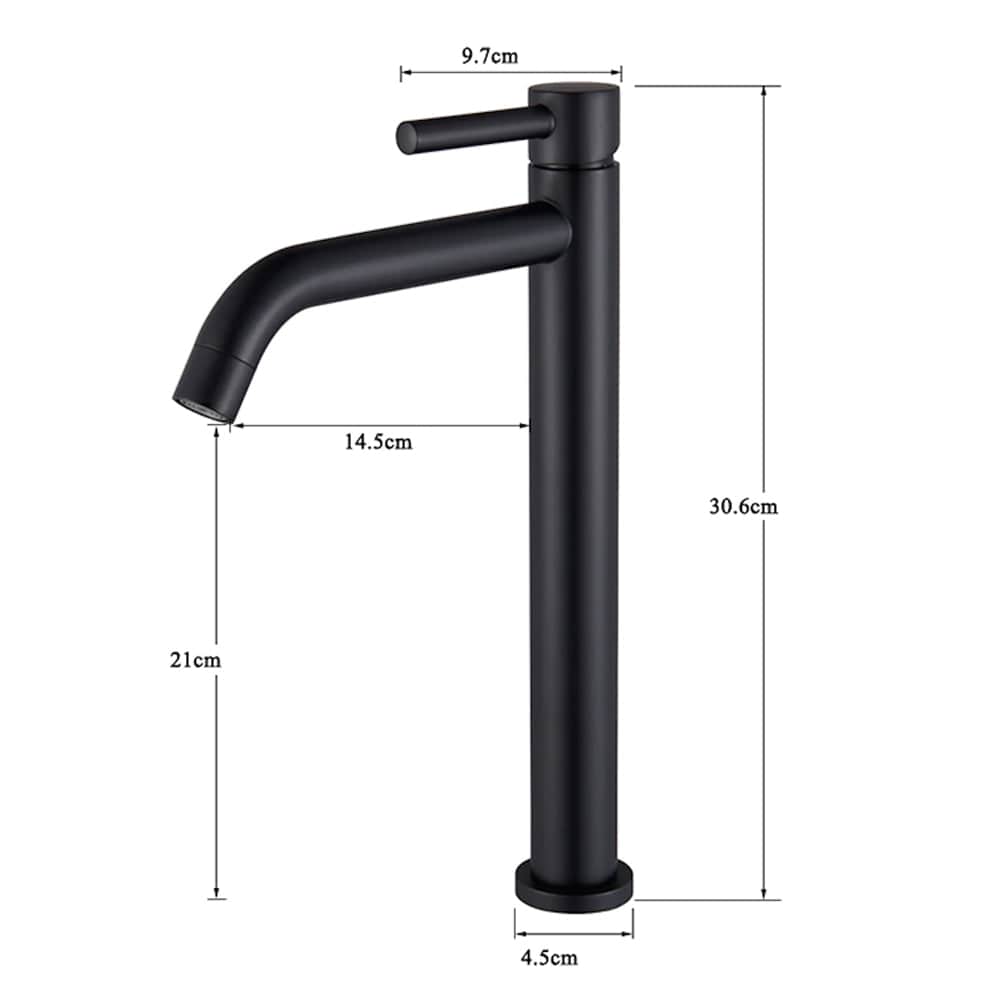 Baterie lavoar slim, cu montare pe blat, gri antracit