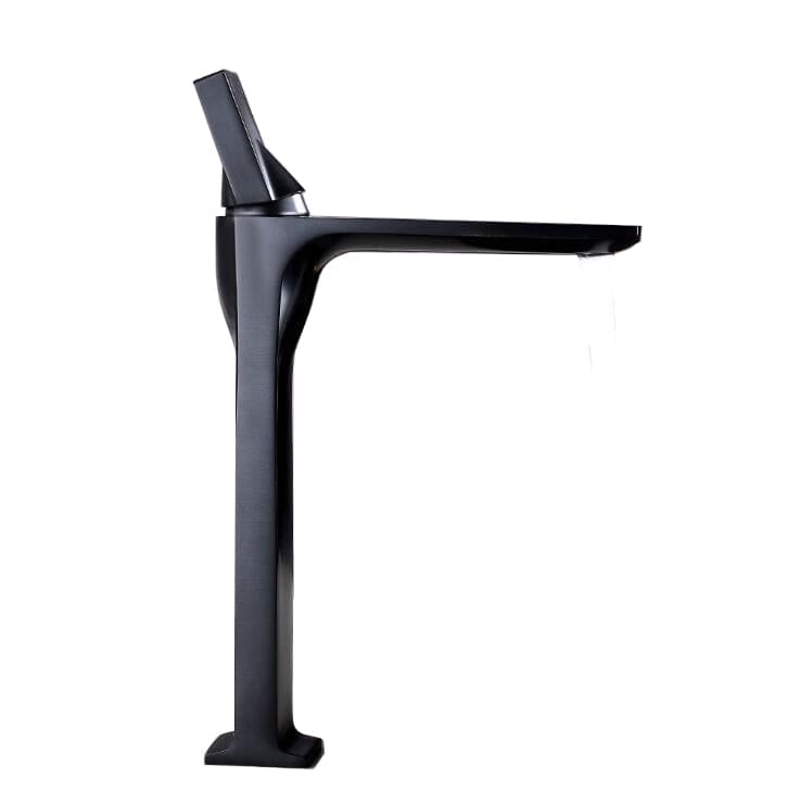 Baterie lavoar slim, neagra, cu montare pe blat