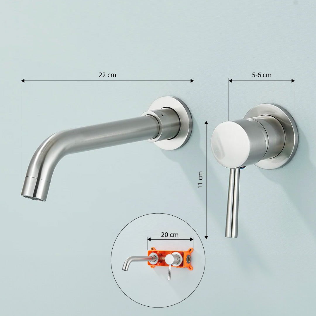 Baterie lavoar Stev S1204, cu montare in perete