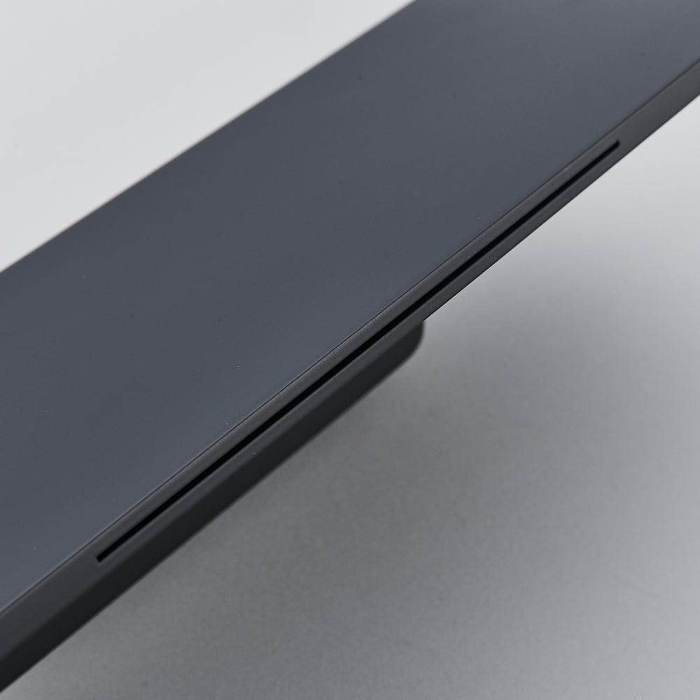 Baterie lavoar Waterfall, negru mat, cu montare in perete, tip cascada