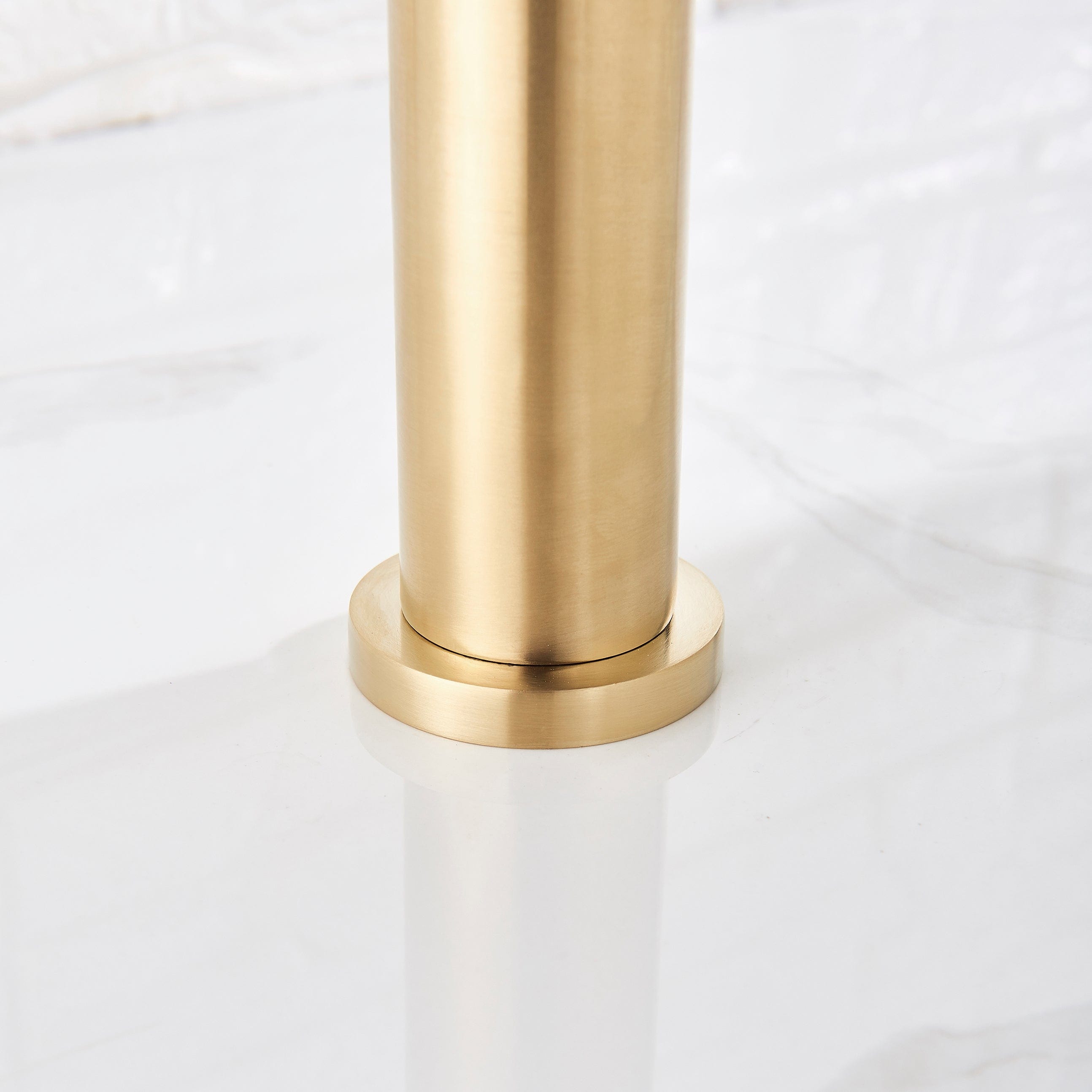 Baterie pentru lavoar slim Wasser Gold, cu montare pe blat, auriu