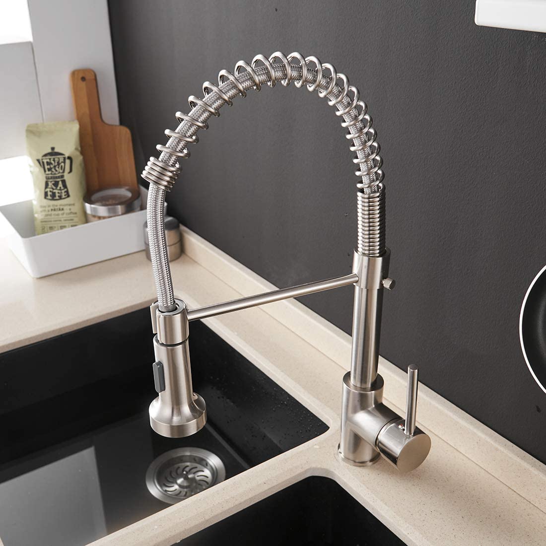 Baterie profesionala, cu dus flexibil, 2 functii de curgere a apei