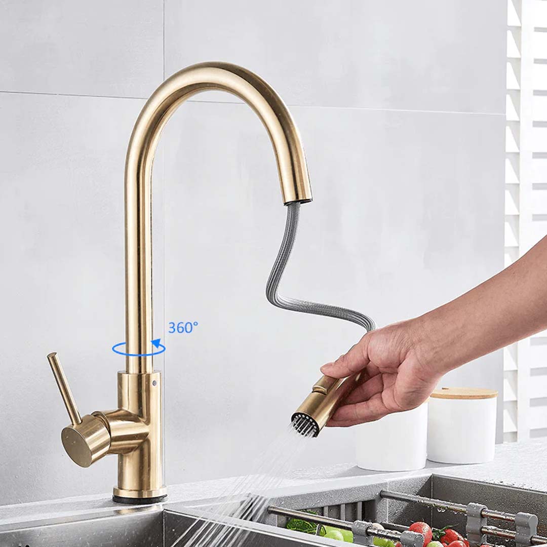 Baterie profesionala, cu dus extractibil, 2 functii de curgere