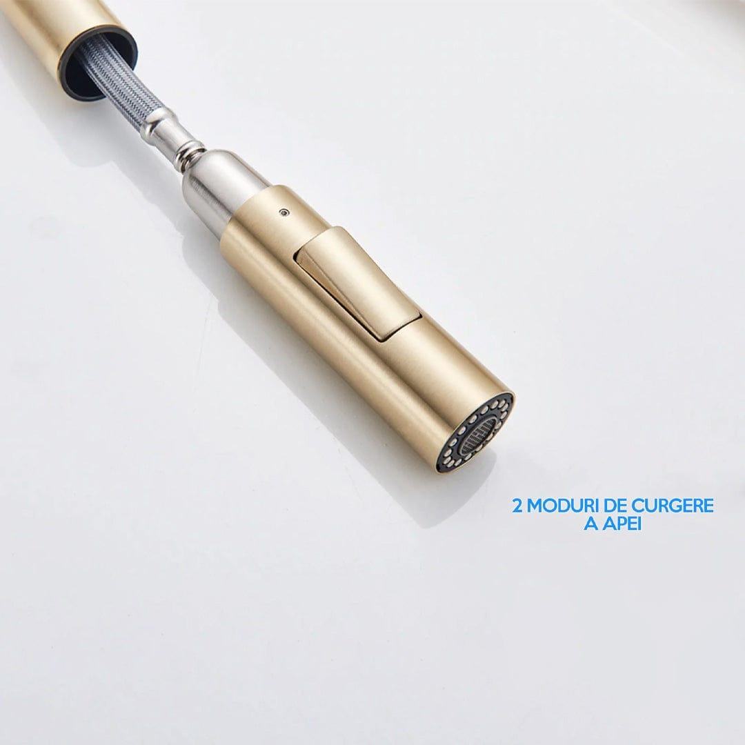 Baterie profesionala, cu dus extractibil, 2 functii de curgere