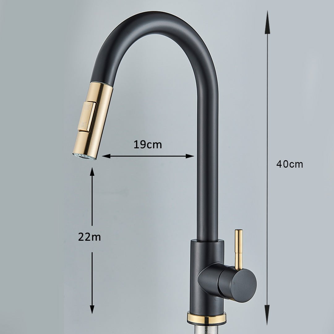 Baterie profesionala, cu dus extractibil, 2 functii de curgere