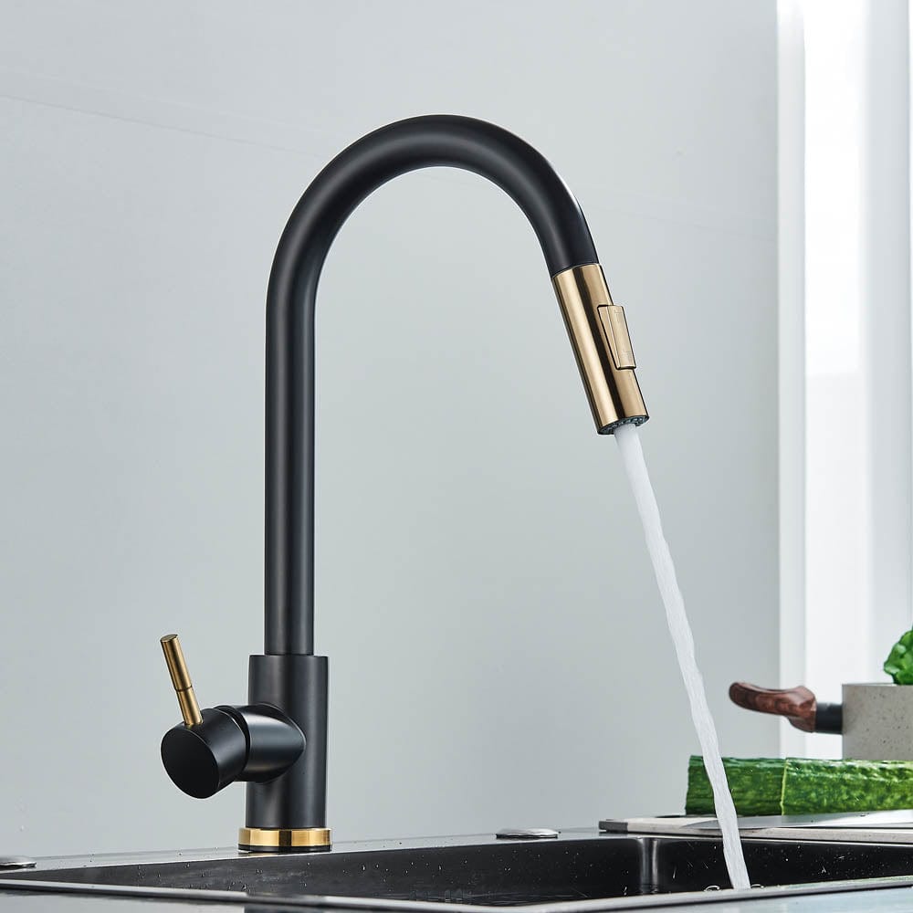 Baterie profesionala, cu dus extractibil, 2 functii de curgere