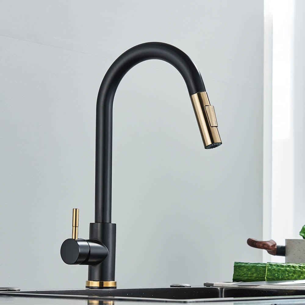 Baterie profesionala, cu dus extractibil, 2 functii de curgere