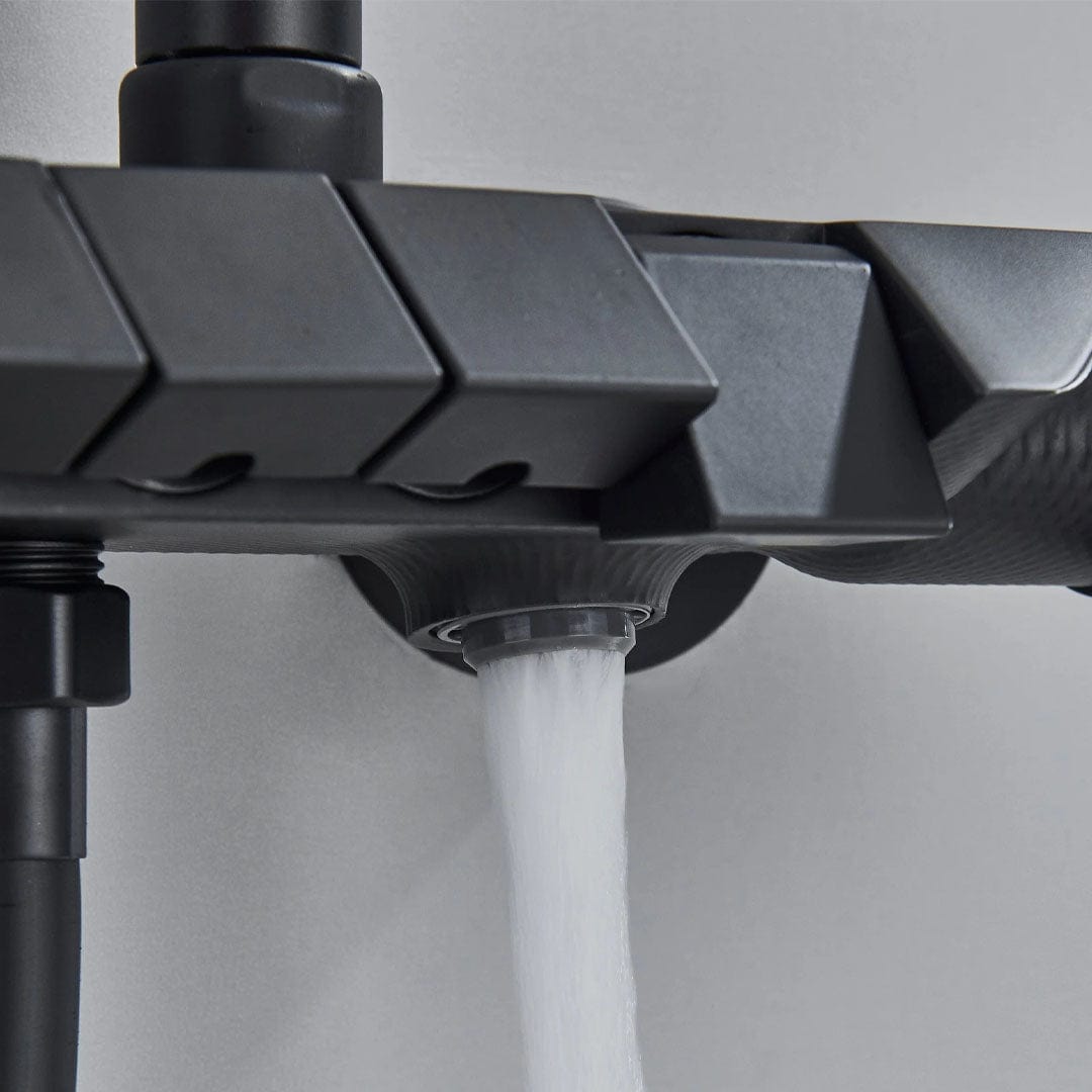 Coloana de dus, 4 functii de curgere, negru mat