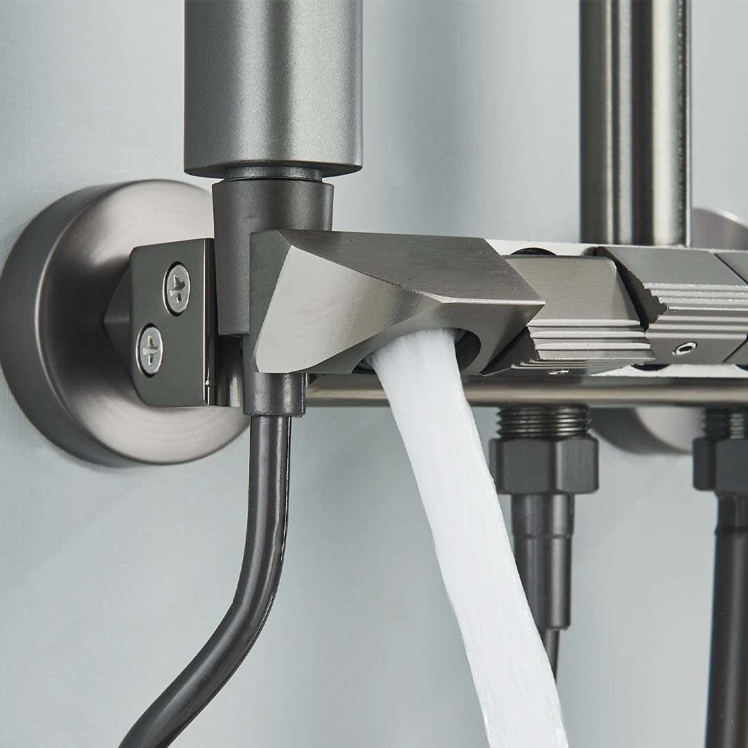 Coloana de dus, 4 functii de curgere, gri