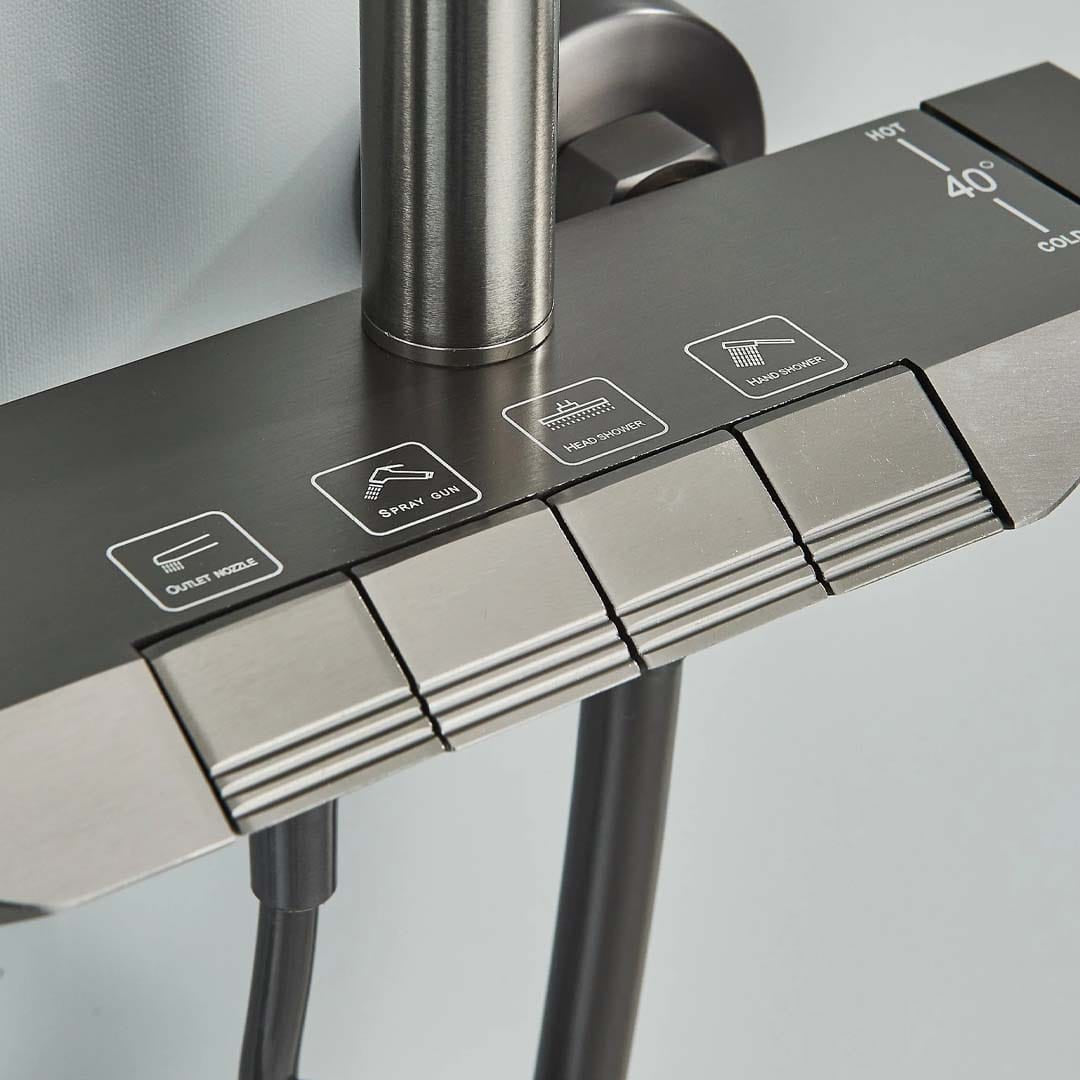 Coloana de dus, 4 functii de curgere, gri