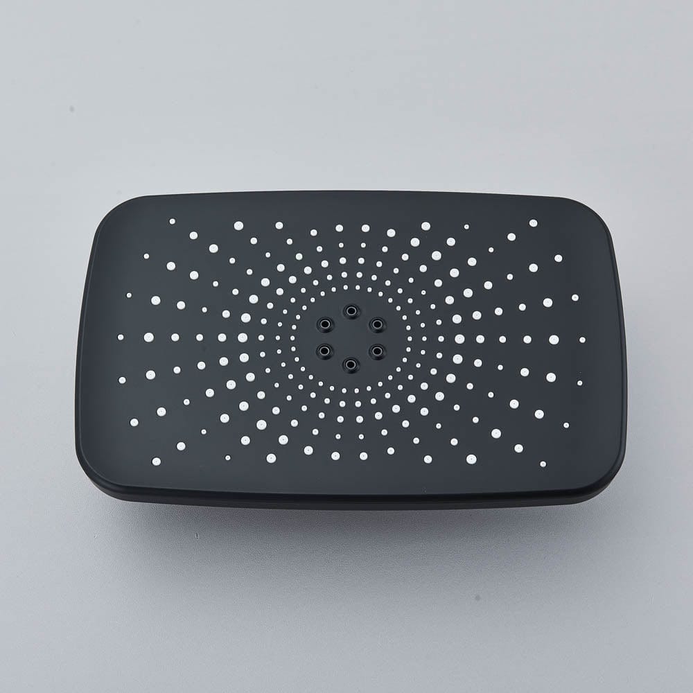 Coloană Duș cu termostat și afișaj de temperatură, negru mat, multiple funcții de curgere