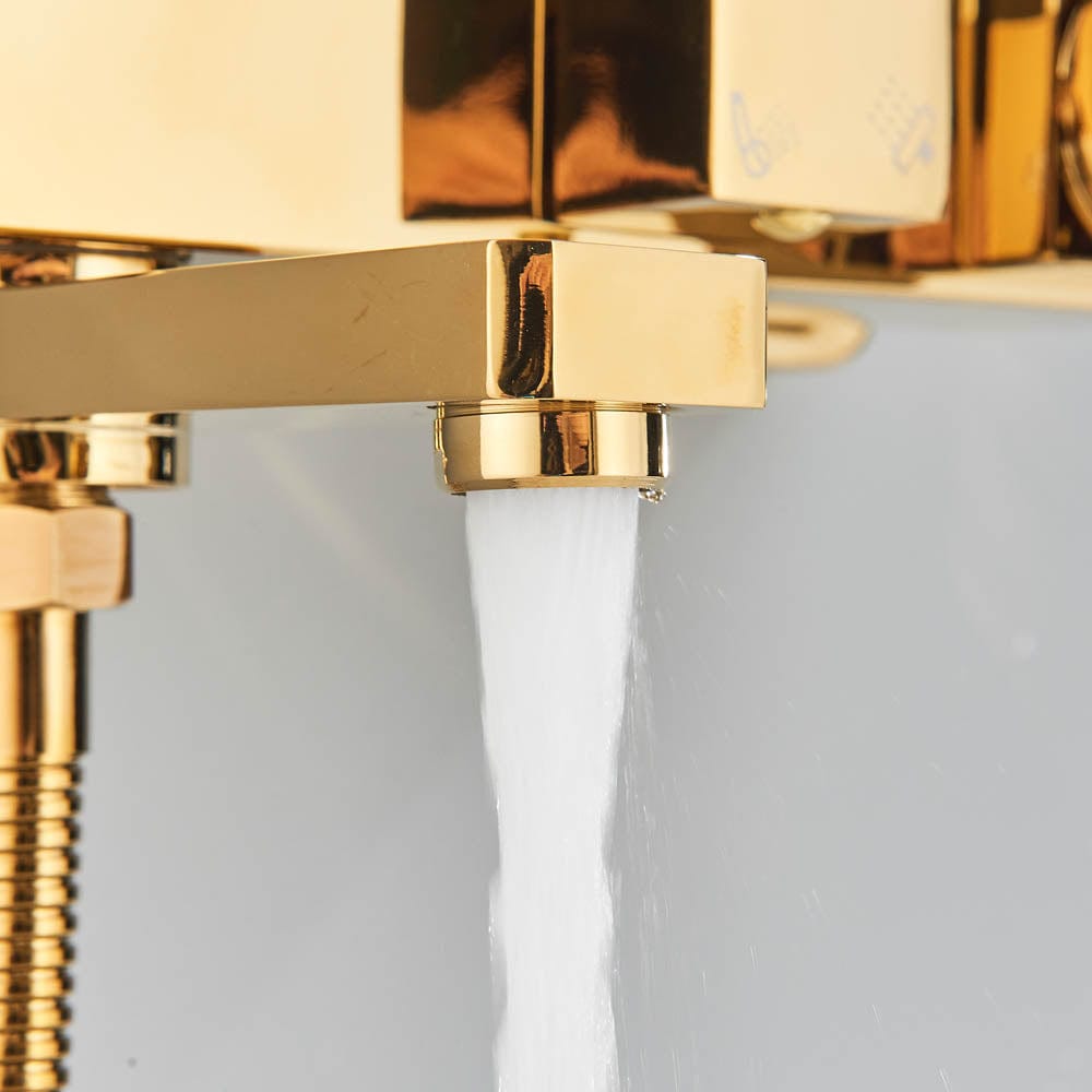 Coloana Dus, cu efect de ploaie, 3 functii de curgere, auriu